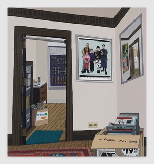 Jonas Wood - 10 Pigeon Hill Road, 2024, oil and acrylic on canvas