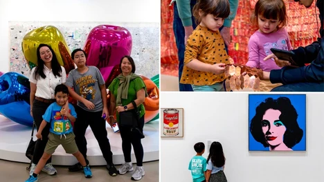 Collage of visitors at Sensory Morning