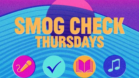 Image that says SMOG Check Thursdays