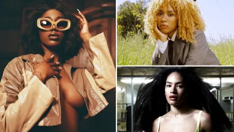 Photo collage of the three performers