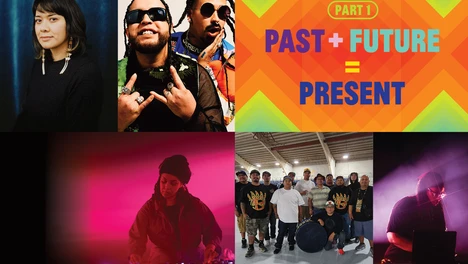 Collage of performers