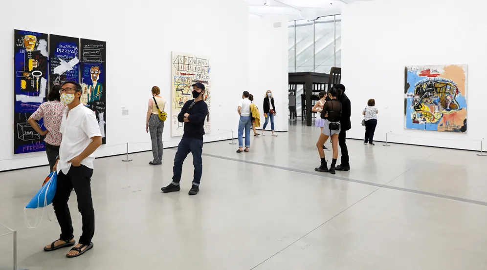 Permanent collection galleries at The Broad