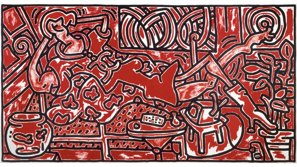 Keith Haring Pop Art Keith Haring Painting Keith Haring Wall Art Keith  Haring Artwork graffiti art