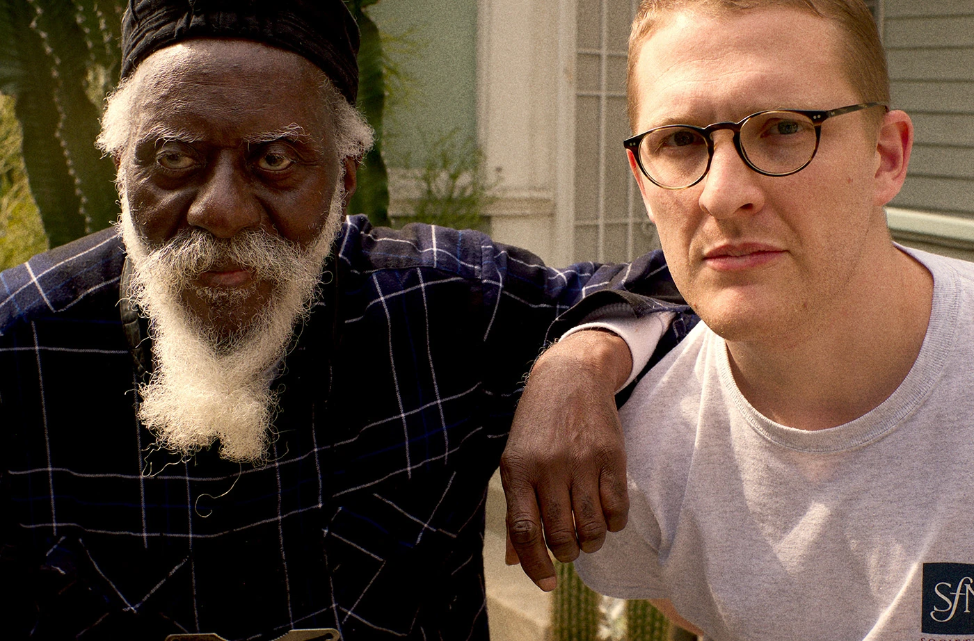 Photo of Sam Sheperd and Pharoah Sanders