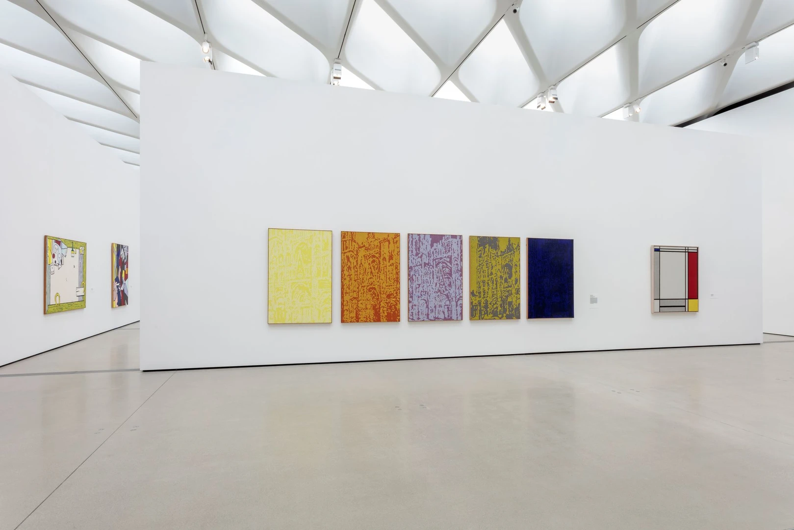 installation photo of Roy Lichtenstein gallery at The Broad by Joshua White