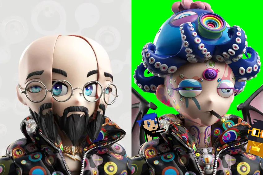 two avatars by Murakami