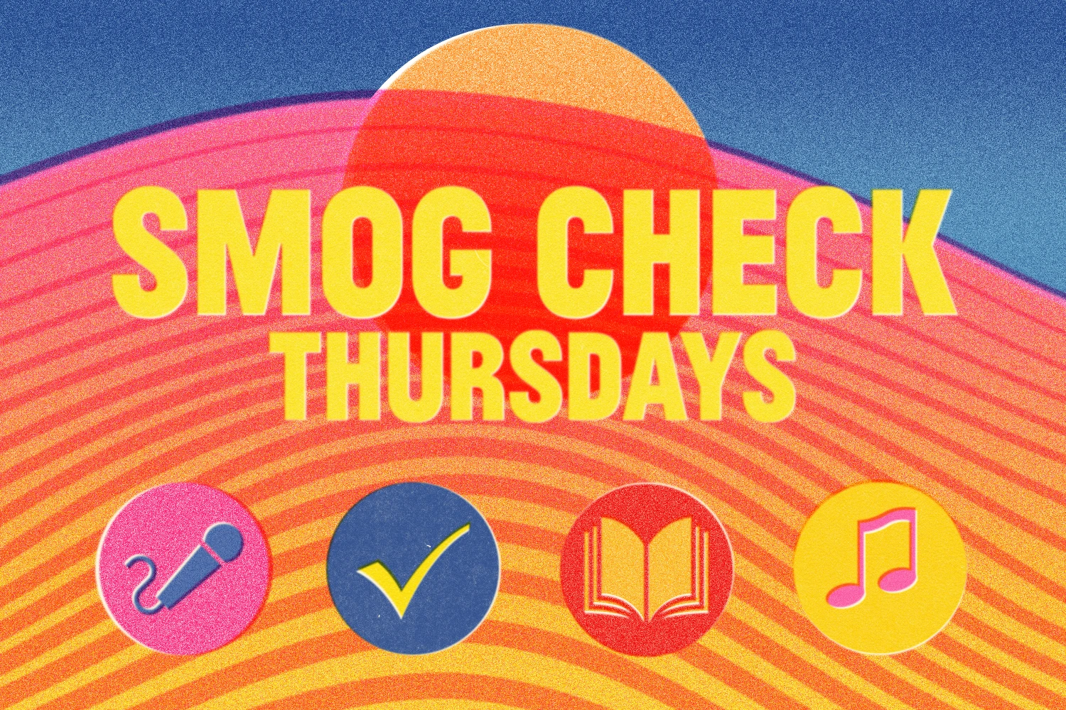 Image that says SMOG Check Thursdays