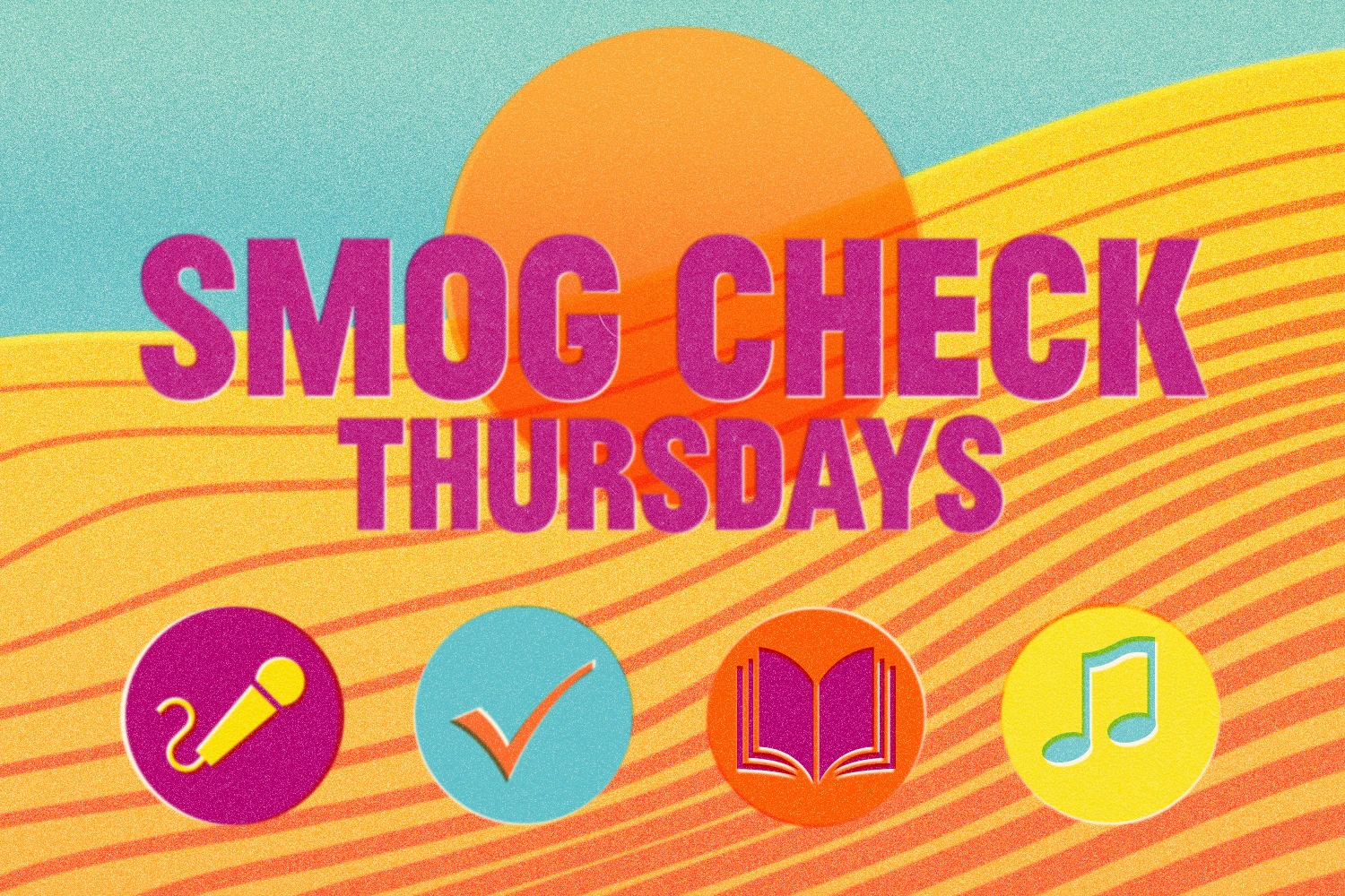 Image that says SMOG Check Thursdays