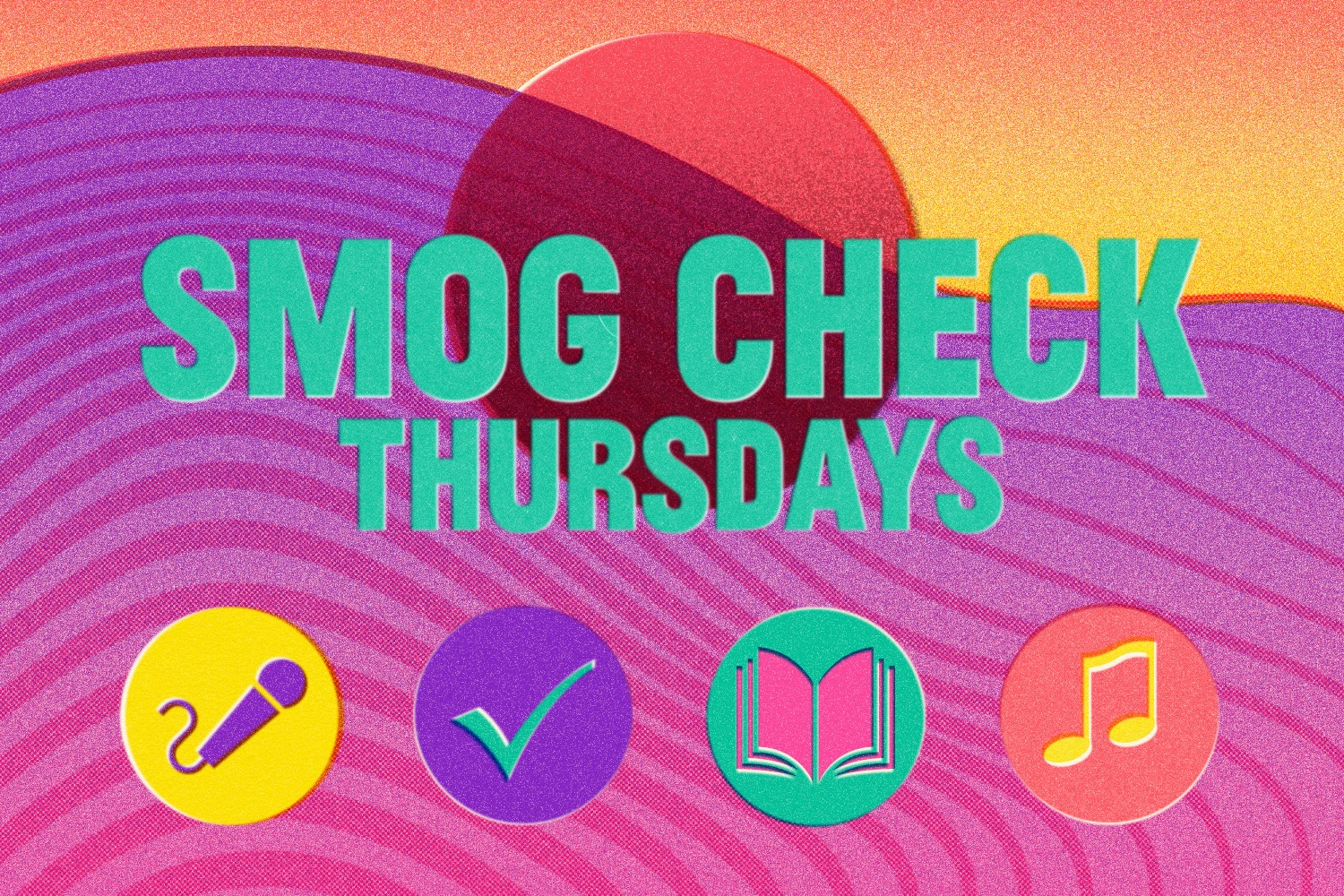 Image that says SMOG Check Thursdays