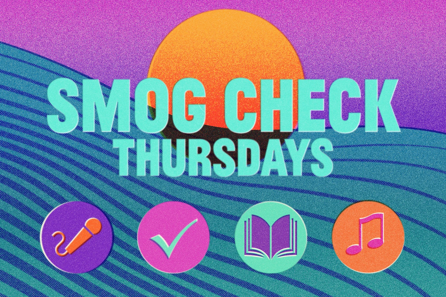 Image that says SMOG Check Thursdays