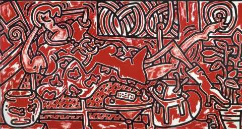 Keith Haring, Red Room, 1988 