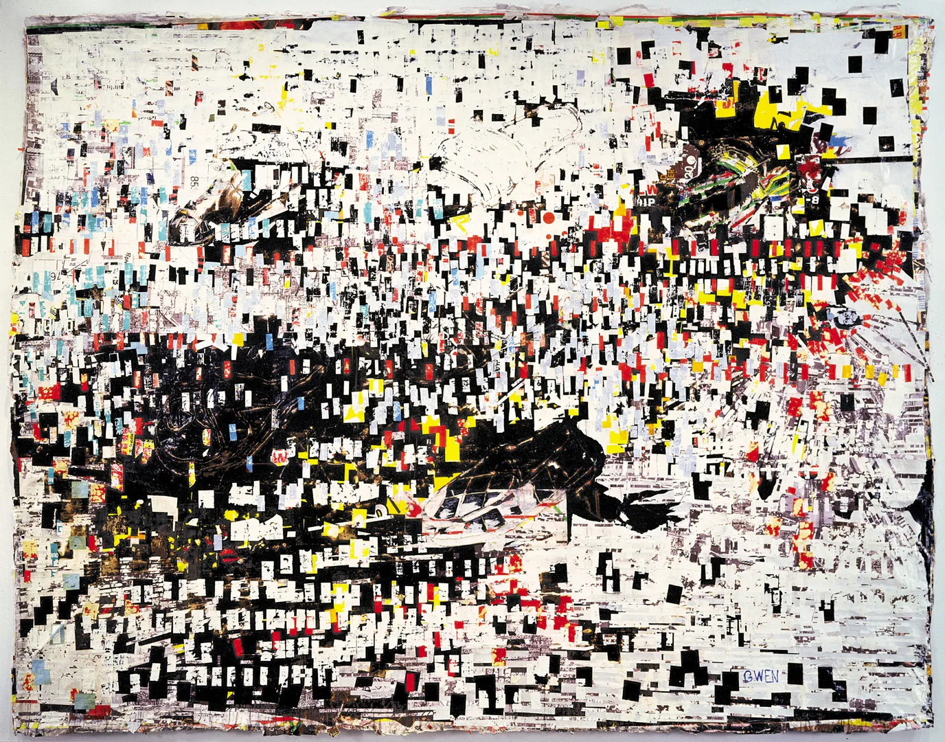 Mark Bradford - (Untitled) a.k.a. Gwen, 2005 - 2006, mixed media on canvas