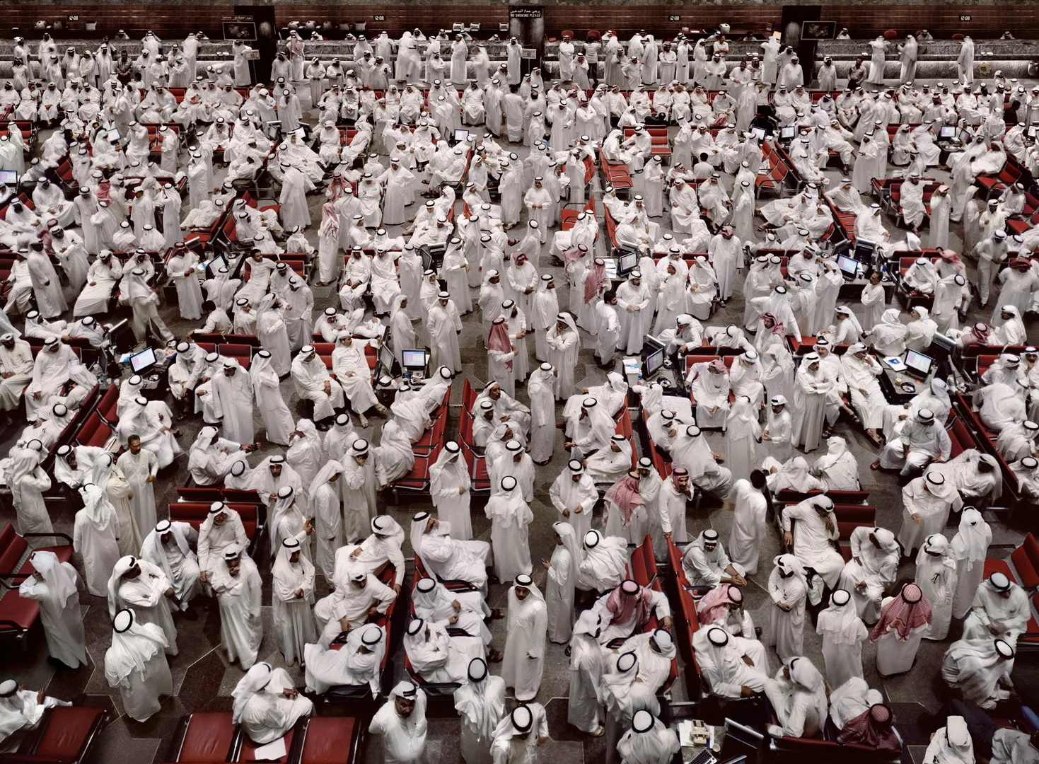 Andreas Gursky - Kuwait Stock Exchange II, 2008, chromogenic print