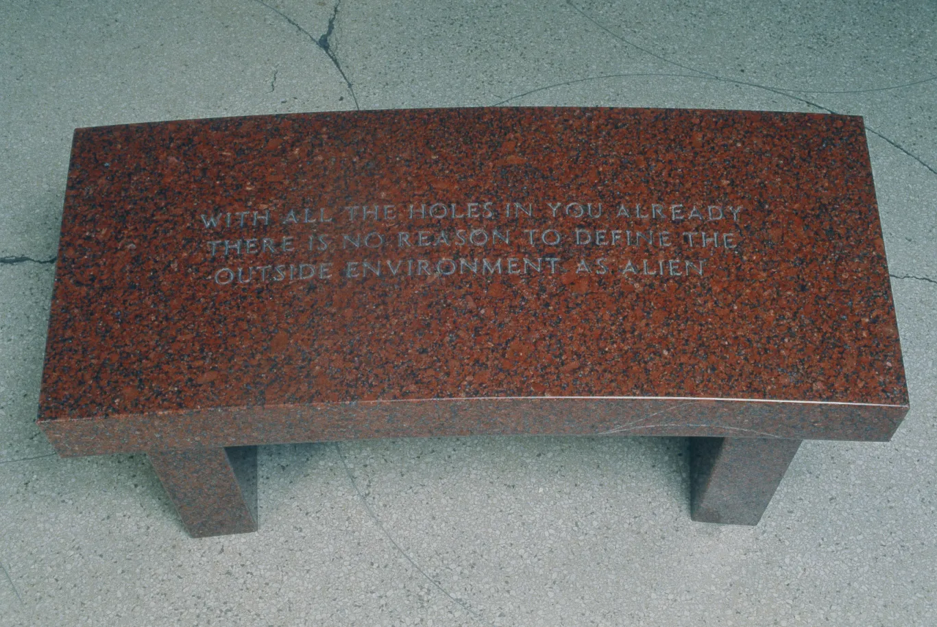 Survival: With all the holes . . . - Jenny Holzer | The Broad