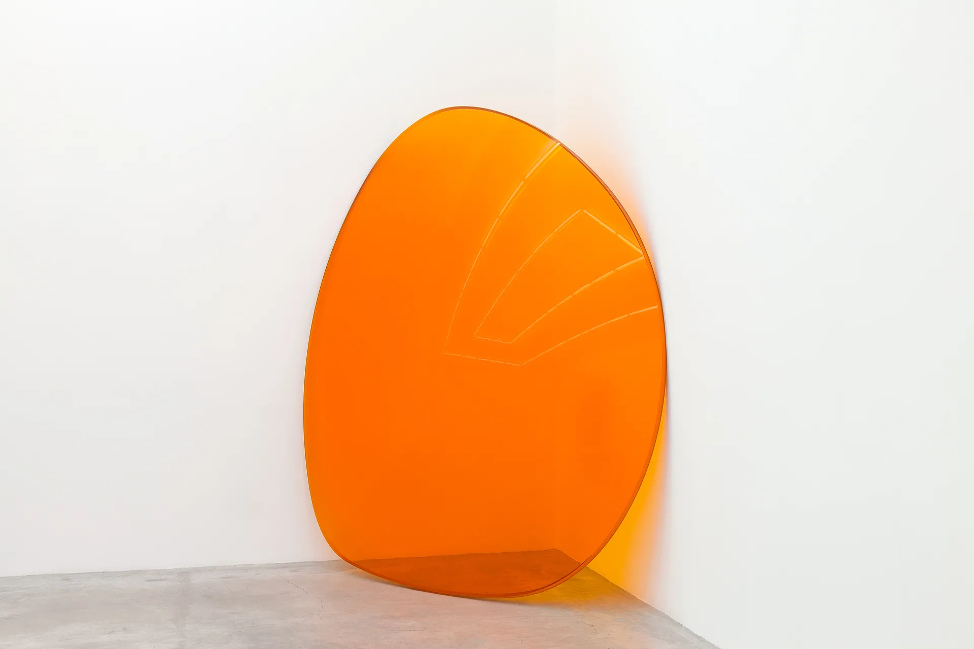 Alex Israel - Lens (Orange), 2015, UV protective plastic lens