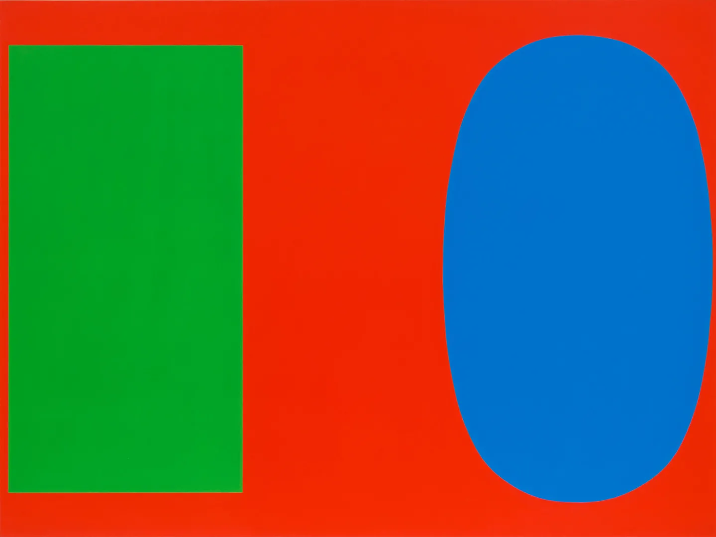 Ellsworth Kelly - Green Blue Red, 1963, oil on canvas