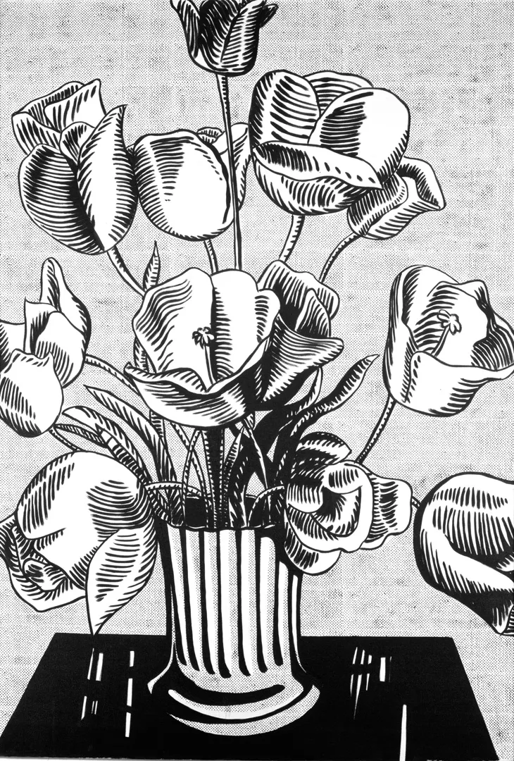 Black Flowers - Roy Lichtenstein