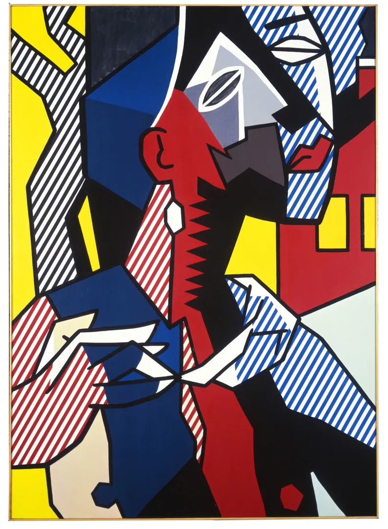 Roy Lichtenstein - Female Figure, 1979, oil and Magna on canvas