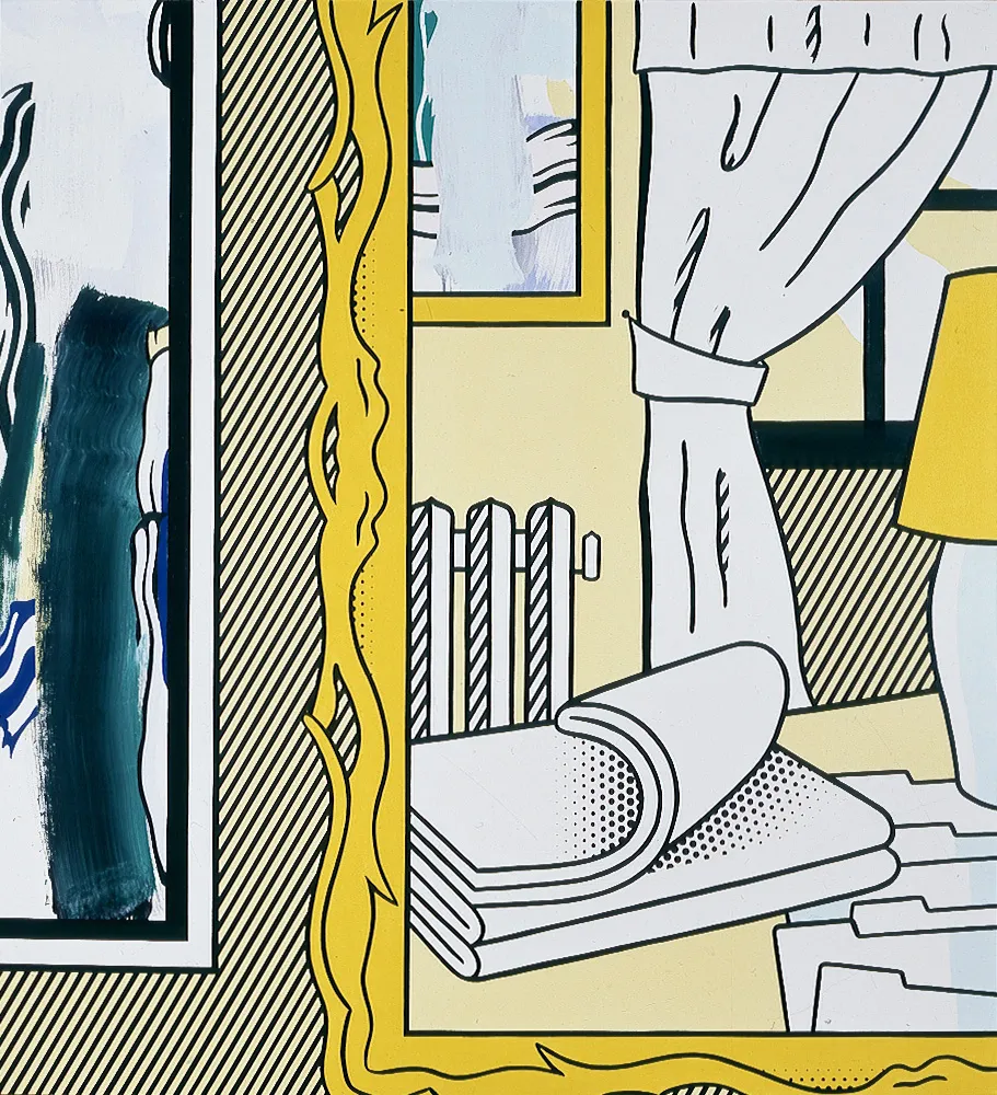 Two Paintings: Radiator and Folded Sheets - Roy Lichtenstein | The