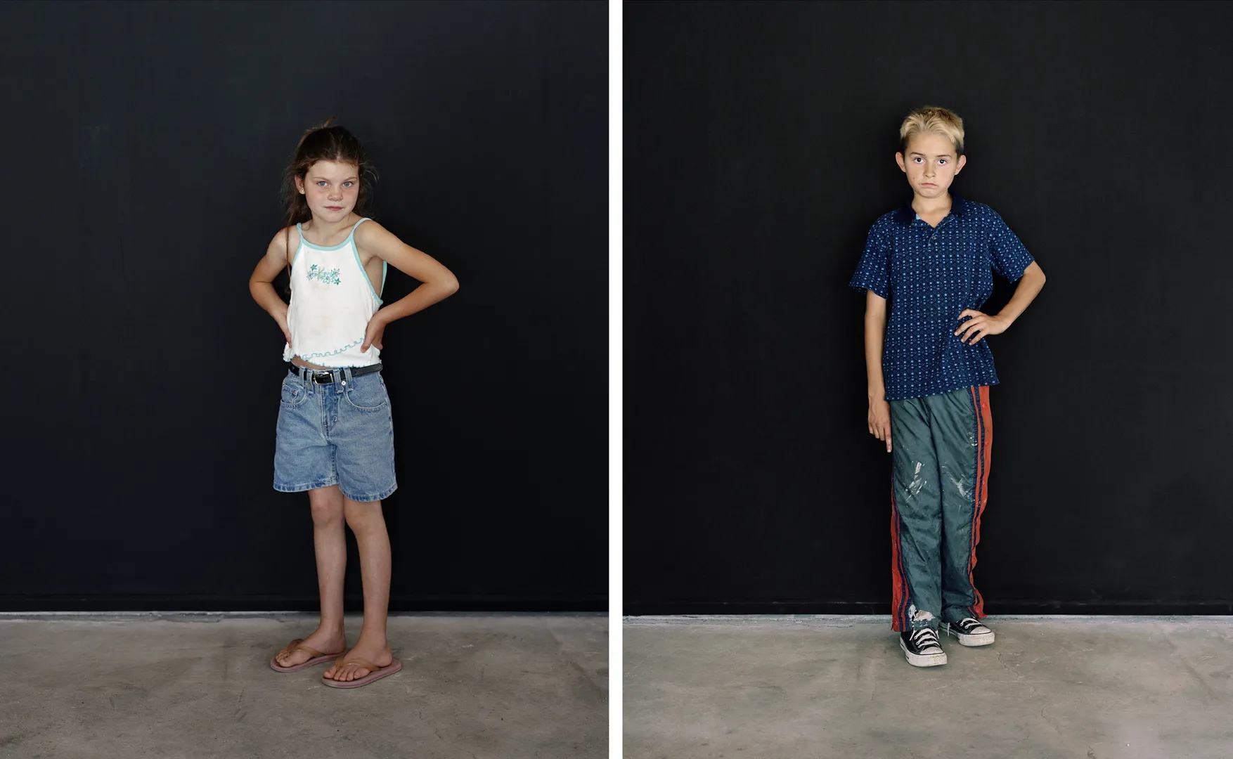 Pine Flat Portrait Studio, Meleah, Travis - Sharon Lockhart | The