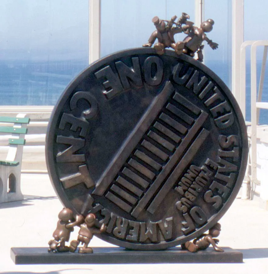 Big Big Penny - Tom Otterness | The Broad
