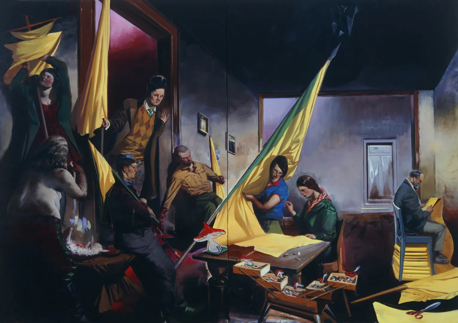 Die Stickerin - Neo Rauch | The Broad