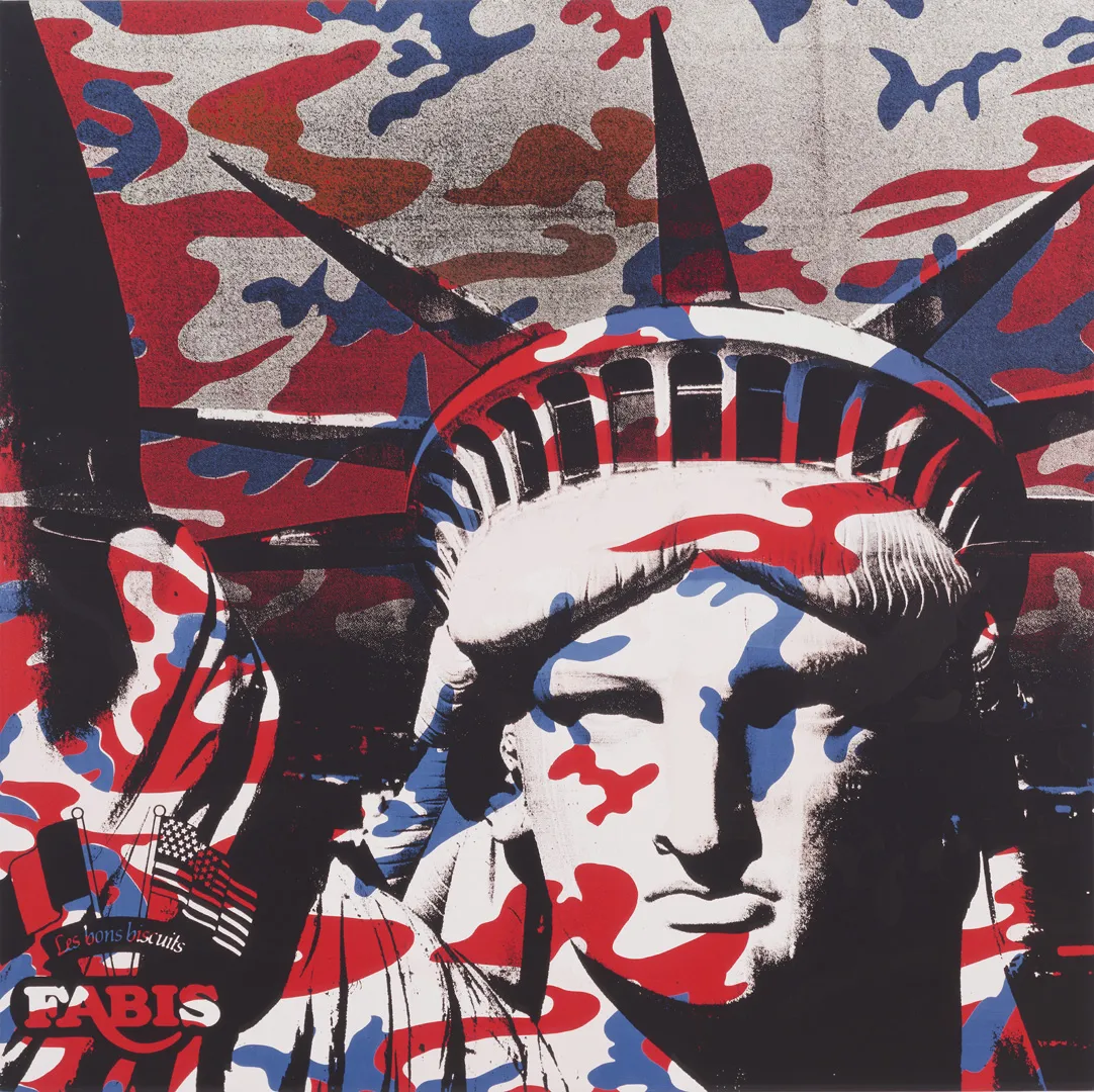 Andy Warhol - Statue of Liberty (Fabis), 1986, acrylic and silkscreen ink on canvas